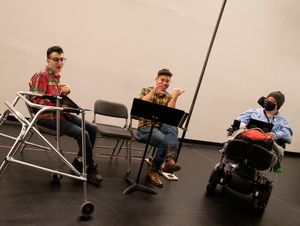 Ryan J. Haddad, Dickie Hearts, and Alejandra Ospina @ BroadwayWorld Ryan J. Haddad, Dickie Hearts, and Alejandra Ospina Photo