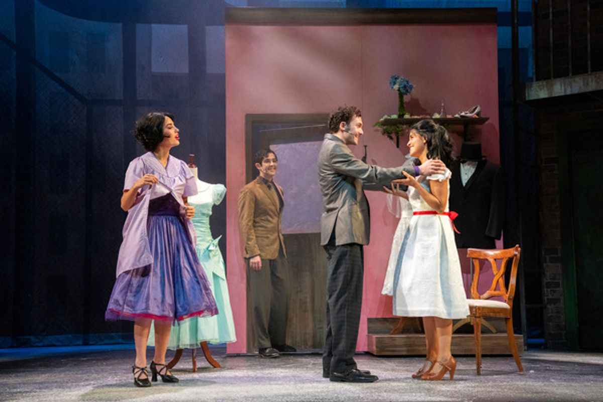 Rosie García as Anita, Lucas Rodriguez as Bernardo, Dan Teixeira as Chino and Sabina Collazo as Maria at 