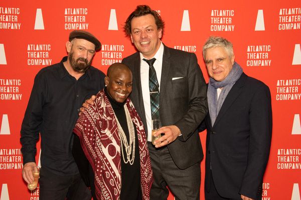 (l-r) Mark Eitzel (Music & Lyrics), Hope Boykin (Choreographer), Simon Stephens (Book Photo