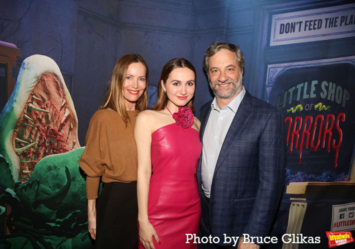 Leslie Mann, Maude Apatow and Judd Apatow at 