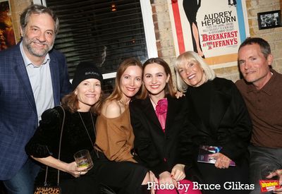 Judd Apatow, Leslie Mann, Maude Apatow and Family Photo