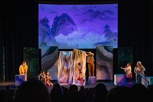 The Waterfall Gage Thomas, Charles Pang, Bella Villanueva, Ellis Gage, Kimbirdlee Fadner, Sarah Chiu, Brian Jose, Annie Yamamoto Set design: Madeline Goddard Projection Design: I Chen Wang @ BroadwayWorld The Waterfall Gage Thomas, Charles Pang, Bella Villanueva, Ellis Gage, Kimbirdlee F Photo