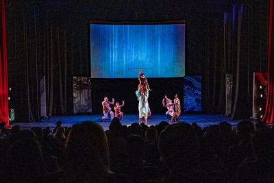 Heaven VS Earth: Kimbirdlee Fadner, Gage Thomas and Full Company Photo