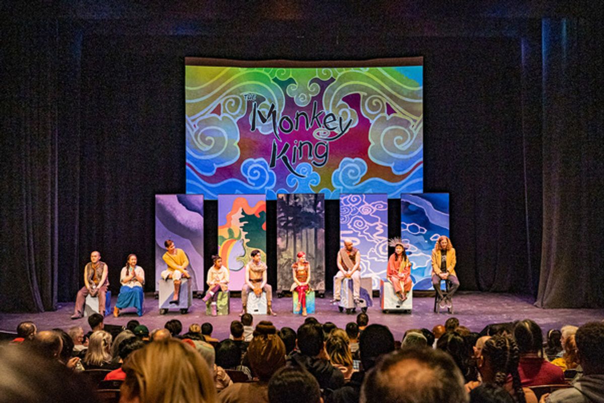 Talk Back at Queens Theatre    Gage Thomas, Charles Pang, Bella Villanueva, Ellis Gage,  Kimbirdlee Fadner, Sarah Chiu, Brian Jose, Annie Yamamoto      Set design: Madeline Goddard  Projection Design: at 