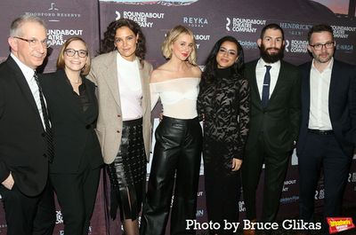 Director Barry Edelstein, Playwright Anna Ziegler, Katie Holmes, Lucy Freyer, Sarah C Photo