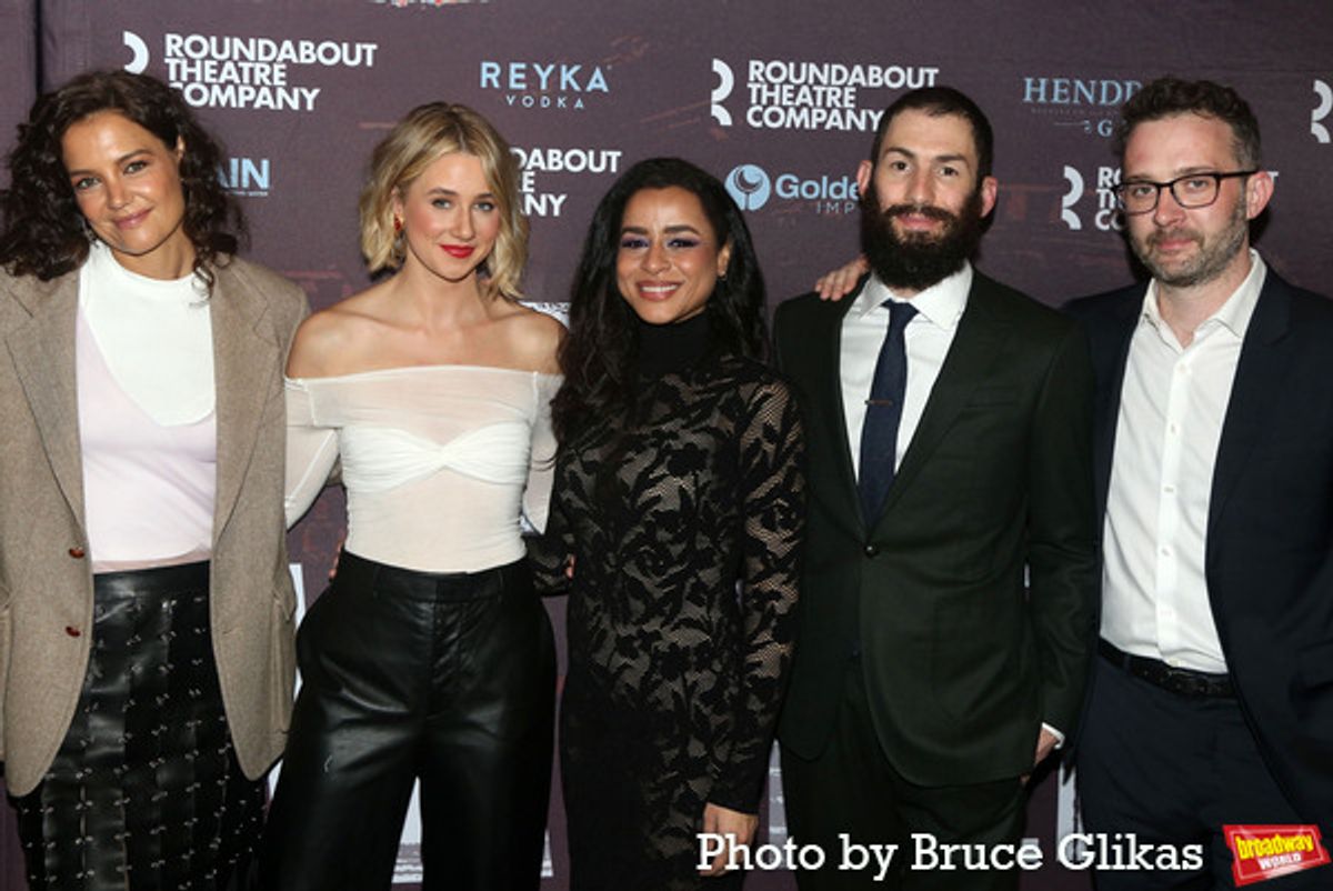 Katie Holmes, Lucy Freyer, Sarah Cooper, Dave Klasko and Eddie Kaye Thomas at 