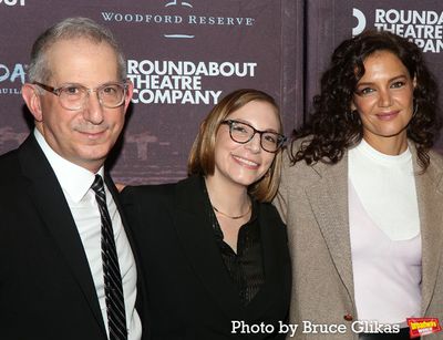 Director Barry Edelstein, Playwright Anna Ziegler and Katie Holmes Photo