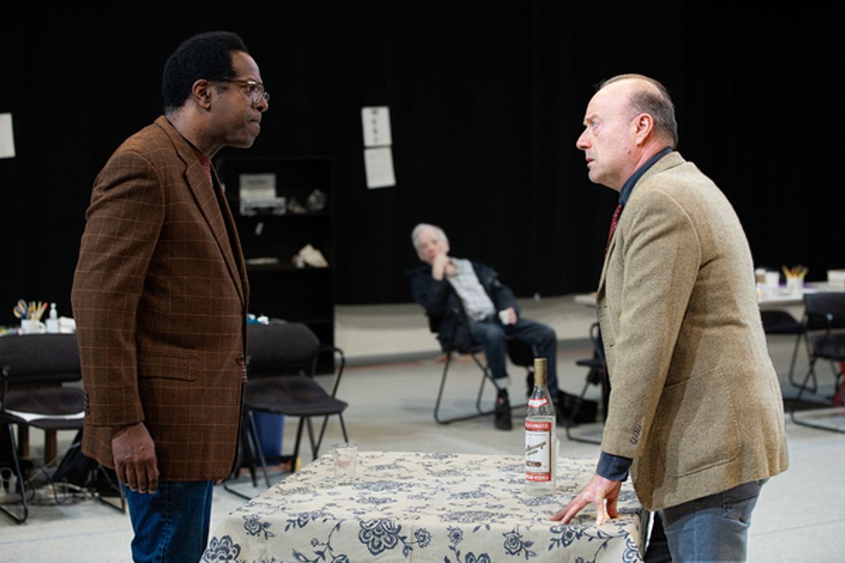 James Vincent Meredith and Yasen Peyankov with (back) Austin Pendleton  at 