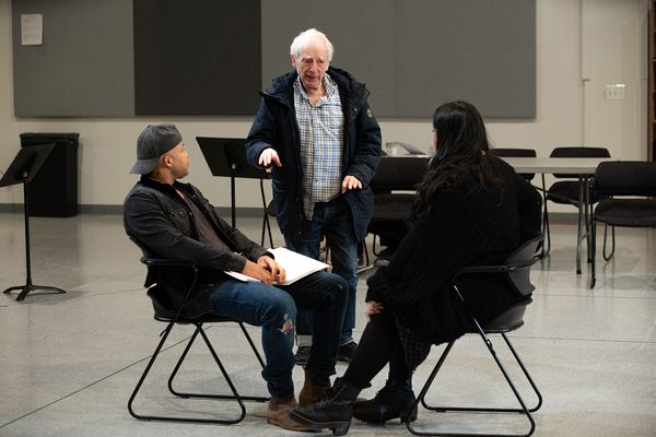 Glenn Davis, Austin Pendleton and Karen Rodriguez  Photo