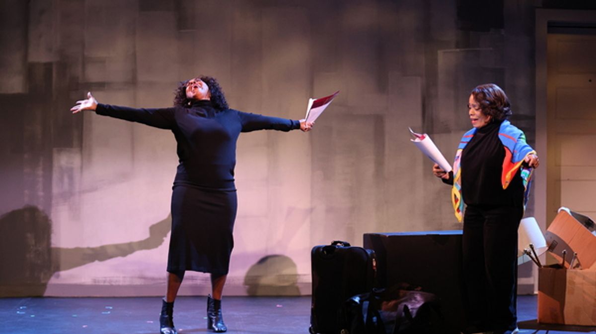 Pauletta Washington and Denise Burse at 