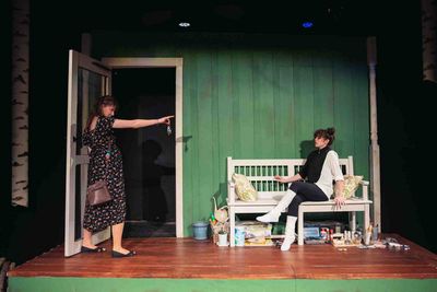 Julia Rowley as Willa, Sarah Wisterman as Panda. Faith Kelsey Photography. Photo