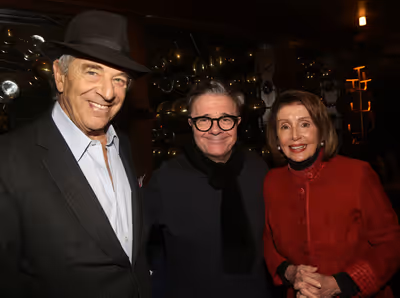 Paul Pelosi, Nathan Lane, and Nancy Pelosi Photo