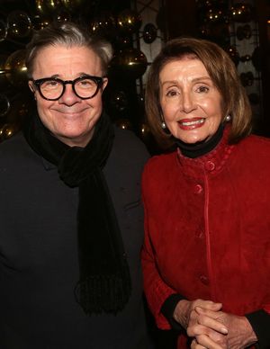 Nathan Lane, Nancy Pelosi Photo