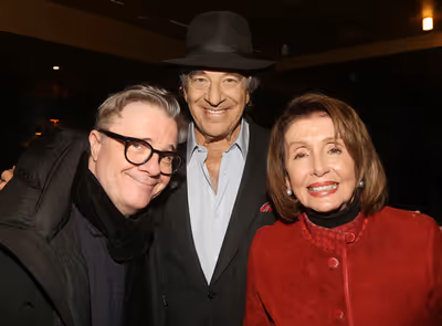 Nathan Lane, Paul Pelosi, Nancy Pelosi Photo