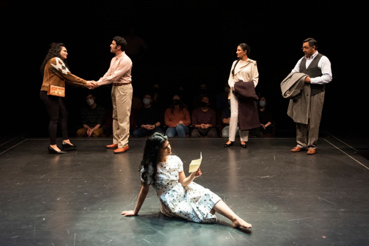 Nilanjana Bose, Sanjit De Silva, Mahima Saigal, 
Gulshan Mia and Bhavesh Patel (Charu)
Nilanjana Bose, Sanjit De Silva, Mahima Saigal,
Gulshan Mia and Bhavesh Patel
 at 