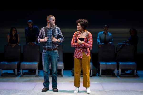 Will Harrison and Camila Cano-Flavia (center) and the cast Photo