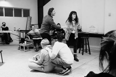 Patrick Janssen, Alexandra Renzo, Antonio Mini o, and David Stallings.  Photo