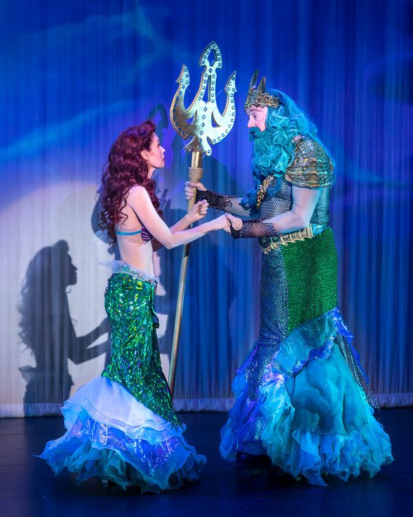 Ariel (April Malina) and King Triton (Tim Nelson) Photo