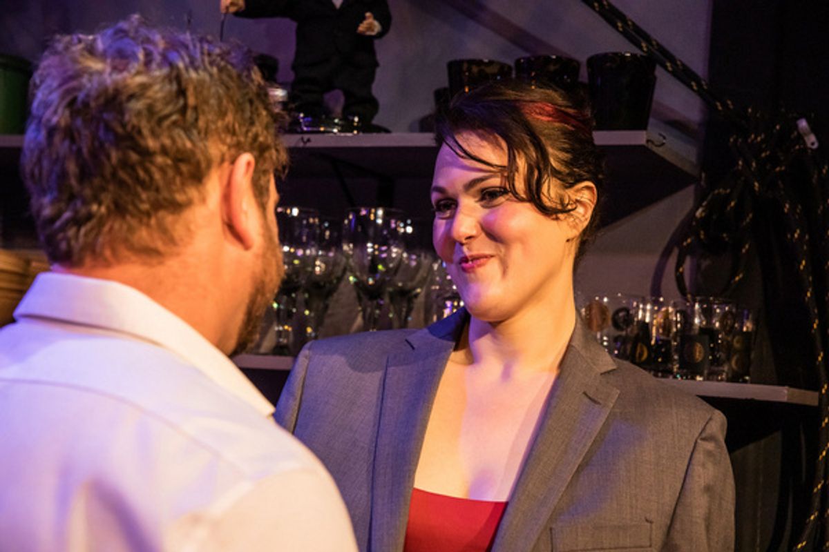 Bryan McKinley and Rachael Meyers  Photo by Jeff Lorch at Photos: Dark-ish Comedy LET ME IN Premieres This Saturday At Theatre 68 Arts Complex