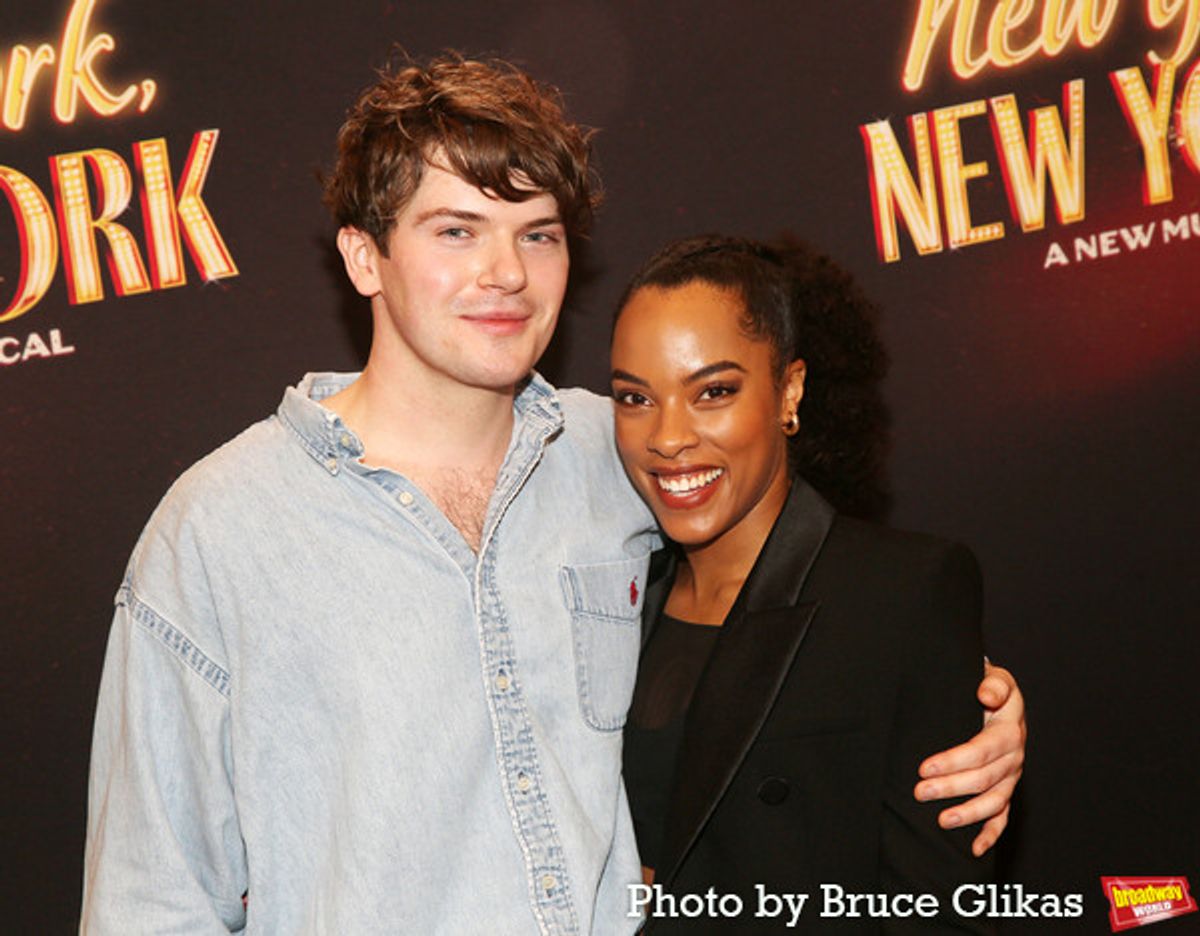 Colton Ryan and Anna Uzele  at 