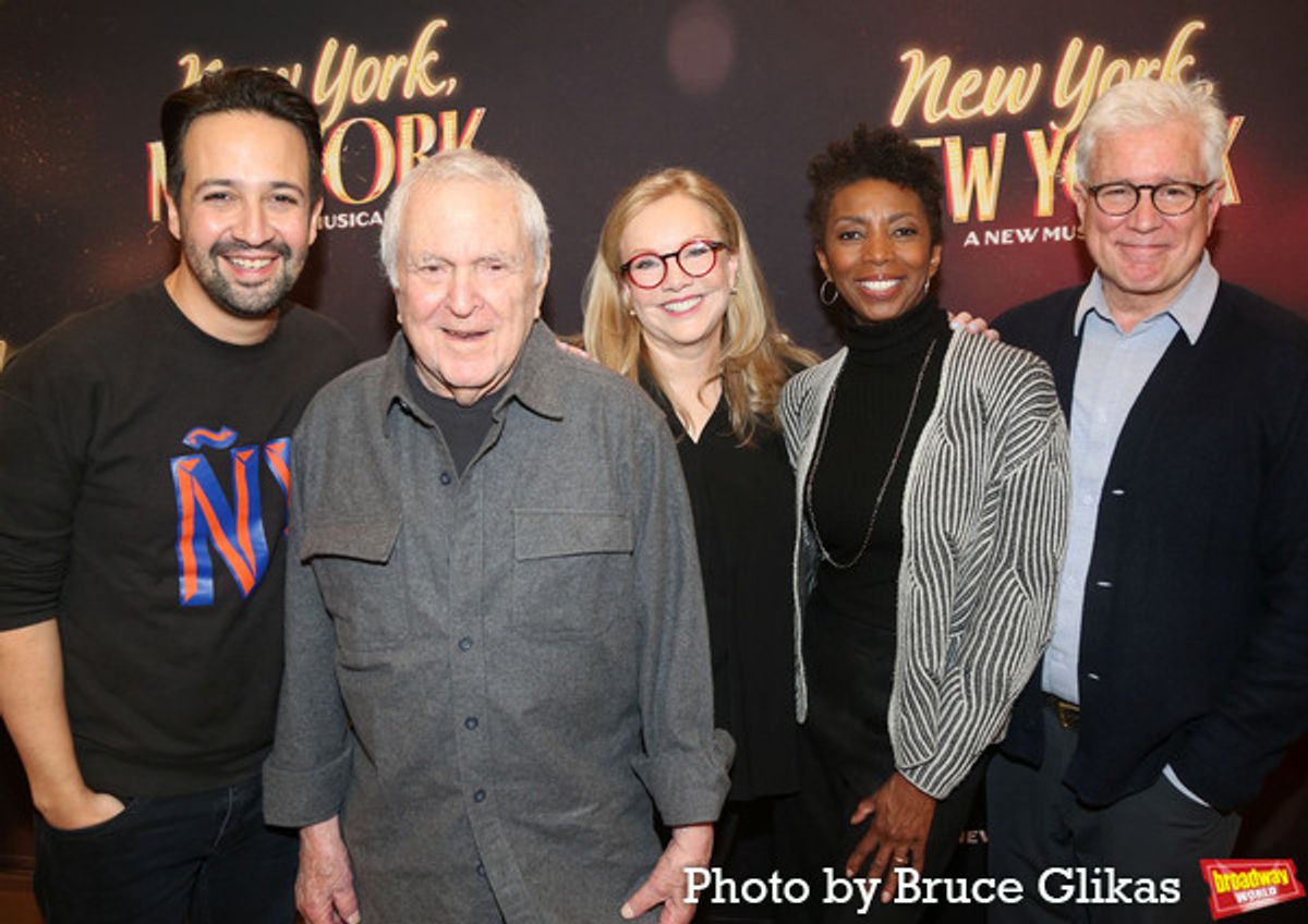 Additional Lyrics Lin-Manuel Miranda, Music/Lyrics John Kander, Director/Choreographer, Susan Stroman, Co-Writer Sharon Washington and Writer David Thompson at 
