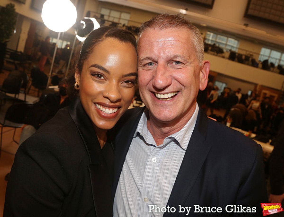 Anna Uzele and Producer Tom Kirdahy at 