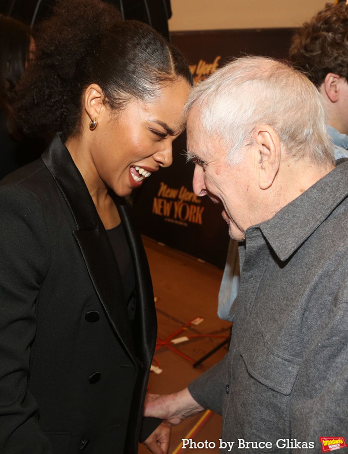 Anna Uzele and John Kander at 