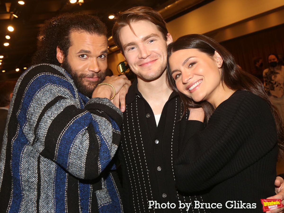 Jordan Donica, Andrew Burnap and Phillipa Soo at 