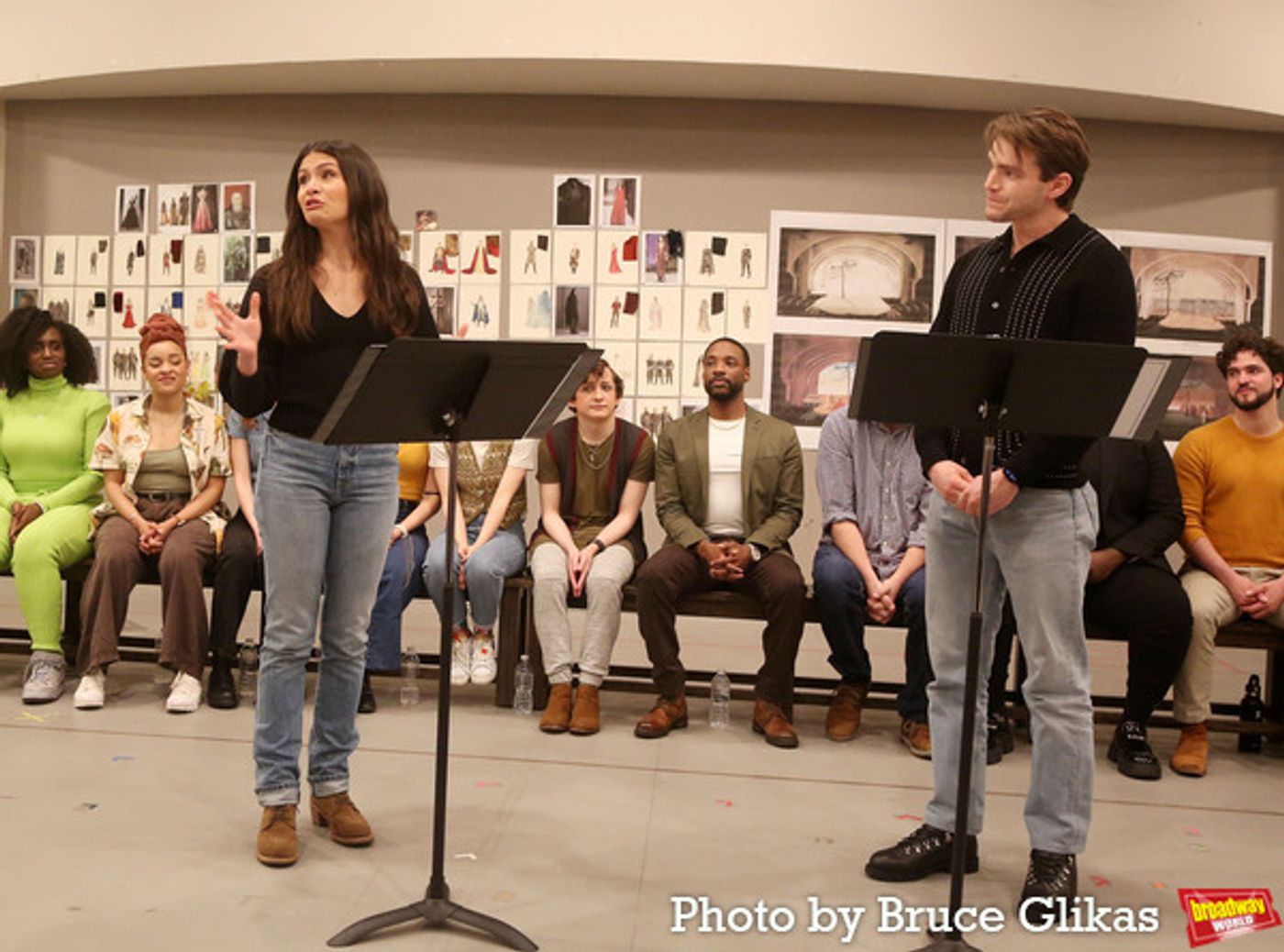 Photos: In Rehearsal with Andrew Burnap, Phillipa Soo, Jordan Donica, and the Cast of CAMELOT!  Image