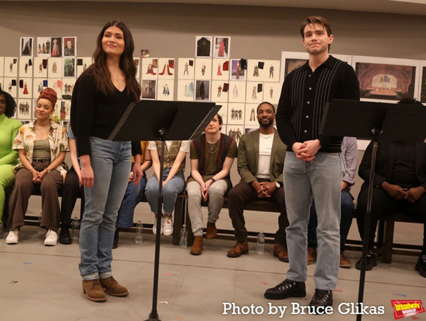 Photos: In Rehearsal with Andrew Burnap, Phillipa Soo, Jordan Donica, and the Cast of CAMELOT!  Image
