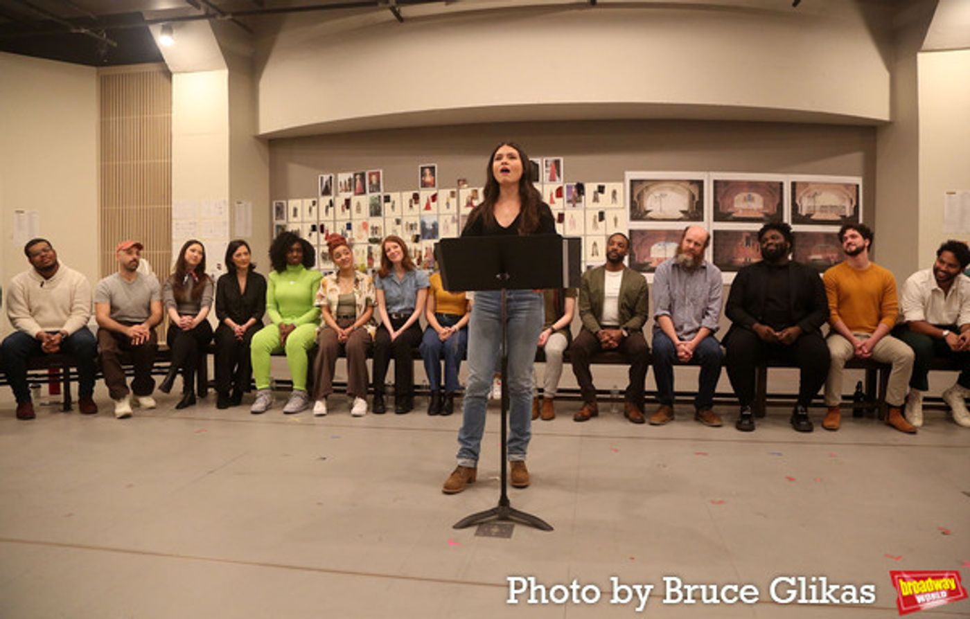 Photos: In Rehearsal with Andrew Burnap, Phillipa Soo, Jordan Donica, and the Cast of CAMELOT!  Image