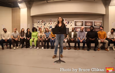 Phillipa Soo and The Company of "Camelot" Photo