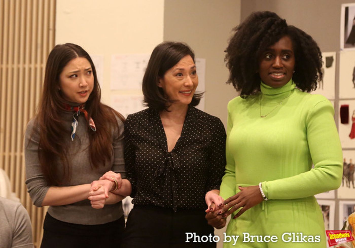 Photos: In Rehearsal with Andrew Burnap, Phillipa Soo, Jordan Donica, and the Cast of CAMELOT!  Image