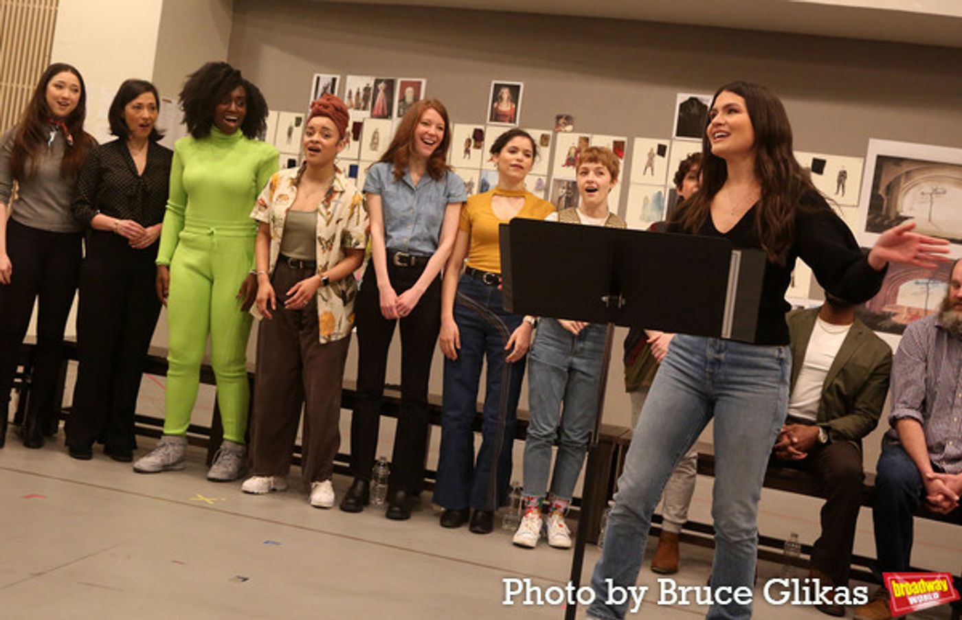 Photos: In Rehearsal with Andrew Burnap, Phillipa Soo, Jordan Donica, and the Cast of CAMELOT!  Image