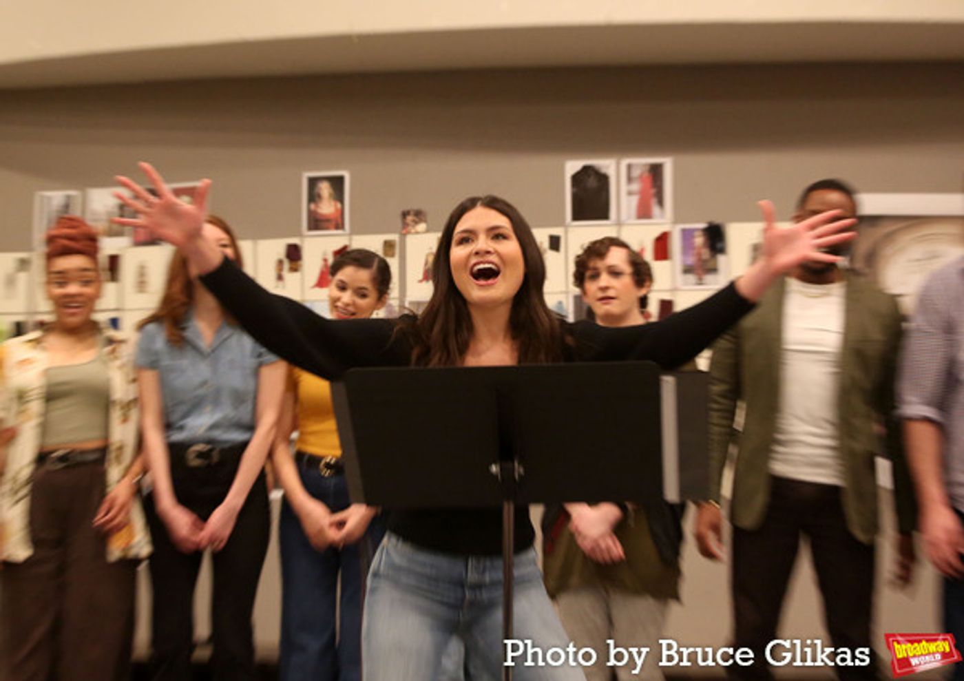 Photos: In Rehearsal with Andrew Burnap, Phillipa Soo, Jordan Donica, and the Cast of CAMELOT!  Image