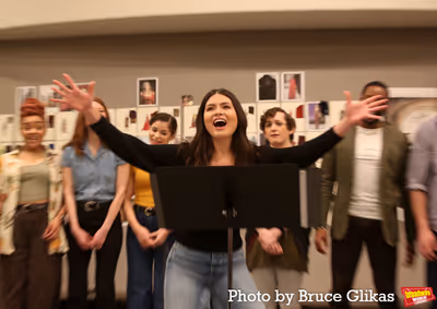 Phillipa Soo and The Company of "Camelot" Photo