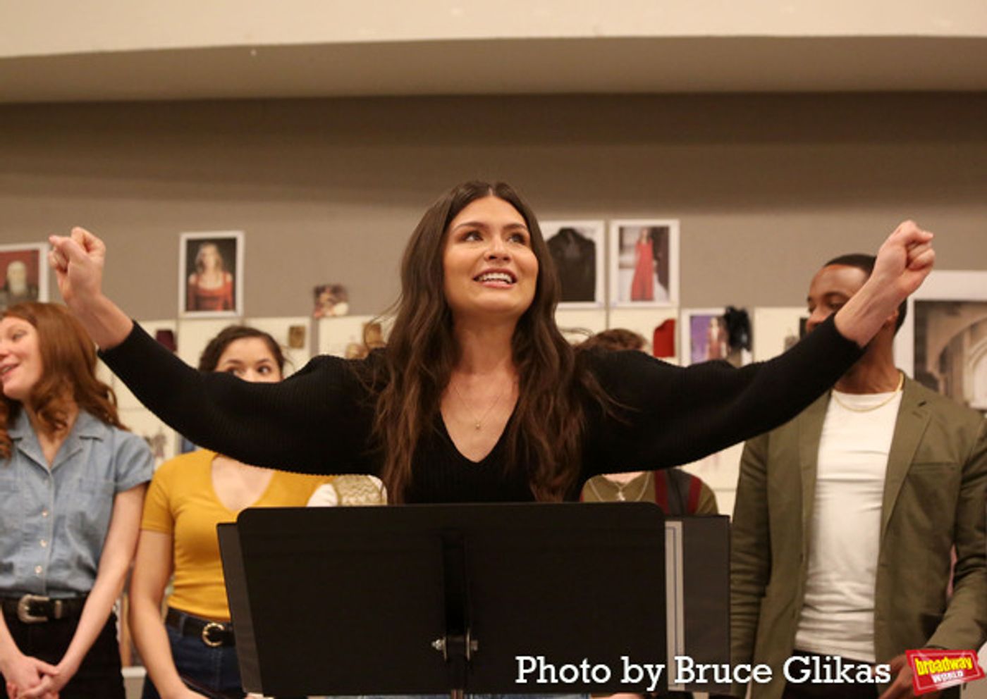 Photos: In Rehearsal with Andrew Burnap, Phillipa Soo, Jordan Donica, and the Cast of CAMELOT!  Image