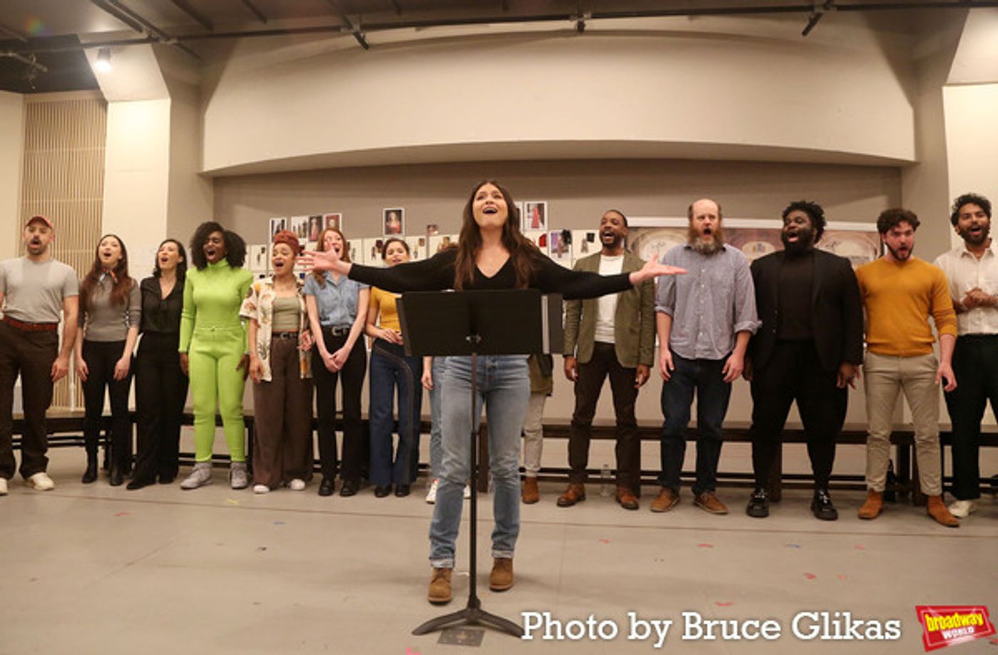 Photos: In Rehearsal with Andrew Burnap, Phillipa Soo, Jordan Donica, and the Cast of CAMELOT!  Image