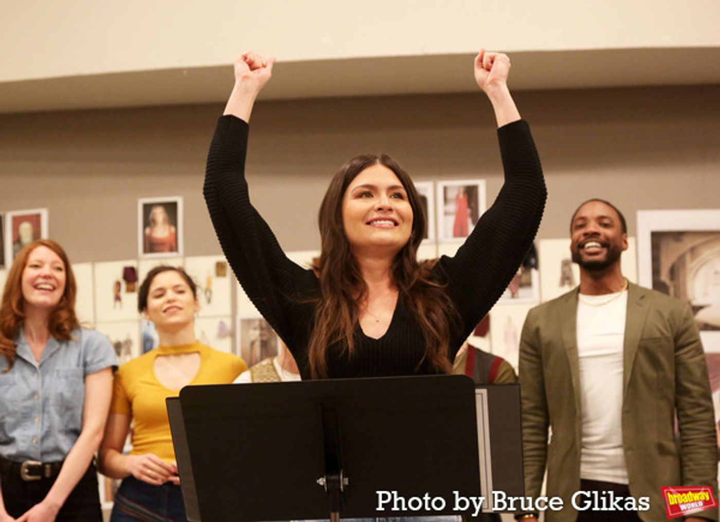 Photos: In Rehearsal with Andrew Burnap, Phillipa Soo, Jordan Donica, and the Cast of CAMELOT!  Image