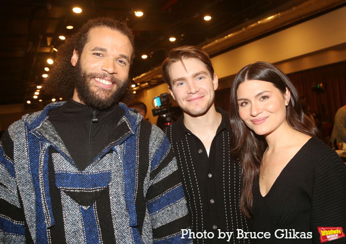 Jordan Donica, Andrew Burnap and Phillipa Soo  at 