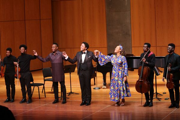 Dr. Amyr Joyner (violin), Justus Ross (violin), Damien Sneed (piano), Justin Austin ( Photo