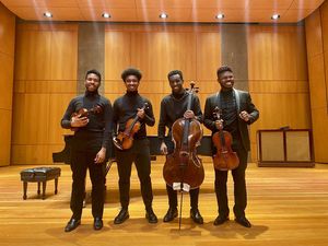 Dr. Amyr Joyner (violin), Justus Ross (violin), Boubacar Diallo (cello) & Edward W. Hardy (viola): Griot String Quartet @ BroadwayWorld Dr. Amyr Joyner (violin), Justus Ross (violin), Boubacar Diallo (cello) & Edward W. H Photo