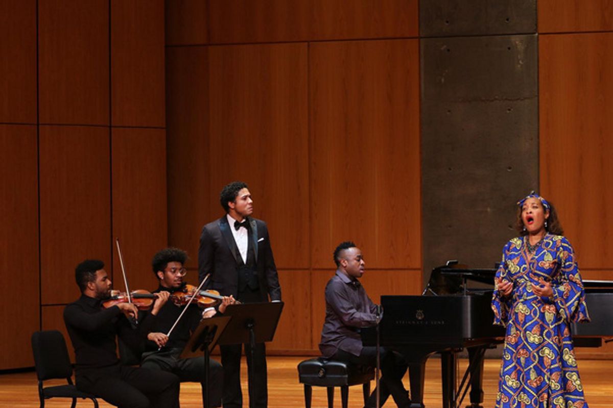 Dr. Amyr Joyner (violin), Justus Ross (violin), Justin Austin (baritone), Damien Sneed (piano) & Janinah Burnett (soprano) at 