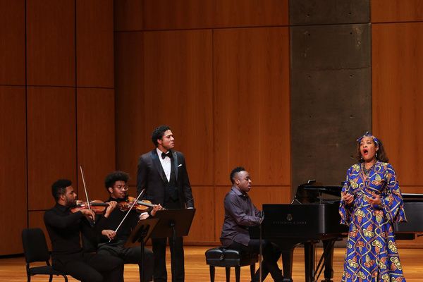 Dr. Amyr Joyner (violin), Justus Ross (violin), Justin Austin (baritone), Damien Snee Photo
