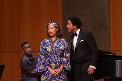 Damien Sneed (piano), Janinah Burnett (soprano) & Justin Austin (baritone) Photo