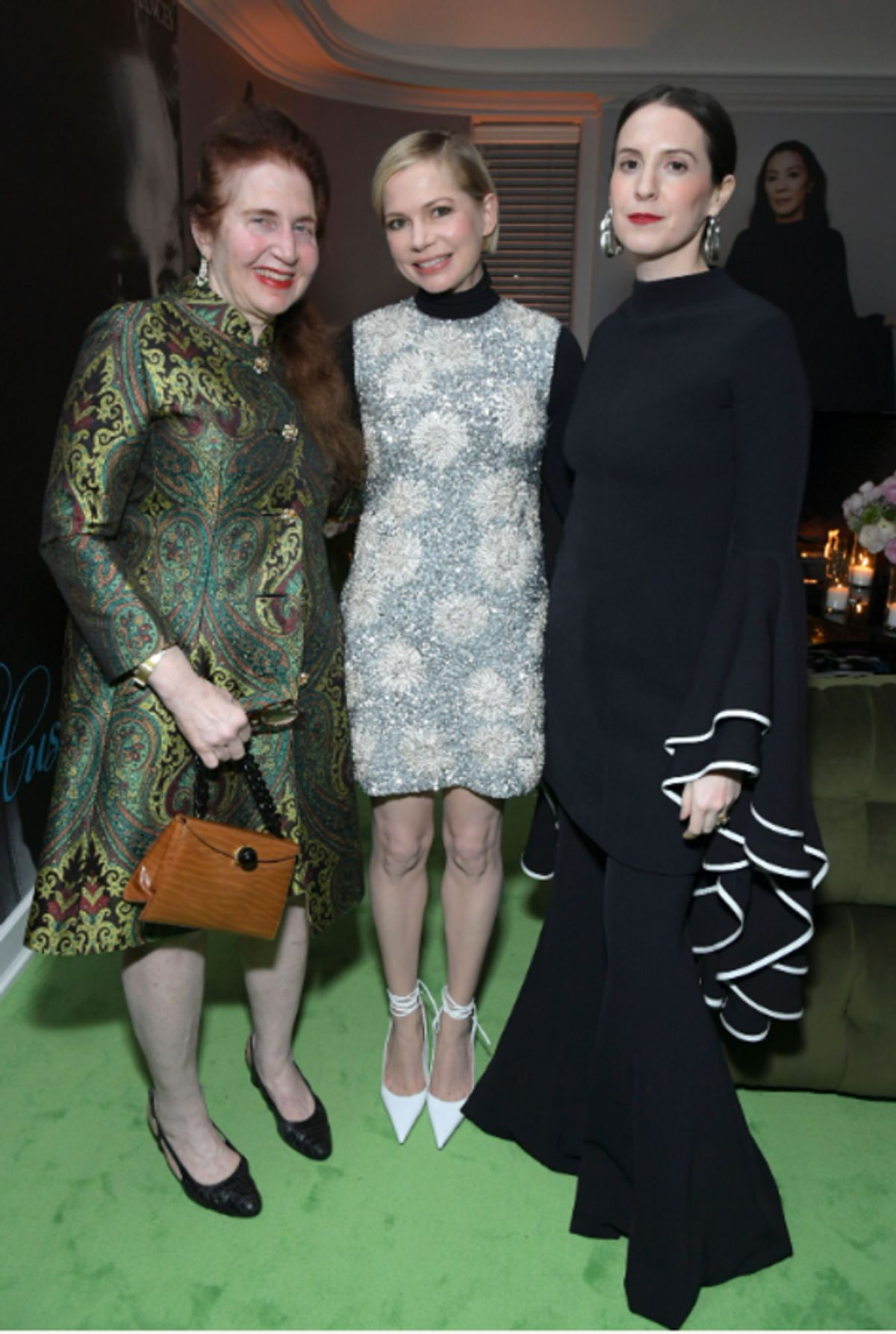 Lynn Hirschberg, Michelle Williams, Sara Moonves at 