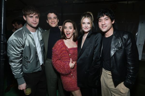 Leo Woodall, Adam DiMarco, Aubrey Plaza, Meghann Fahy, Will Sharpe Photo
