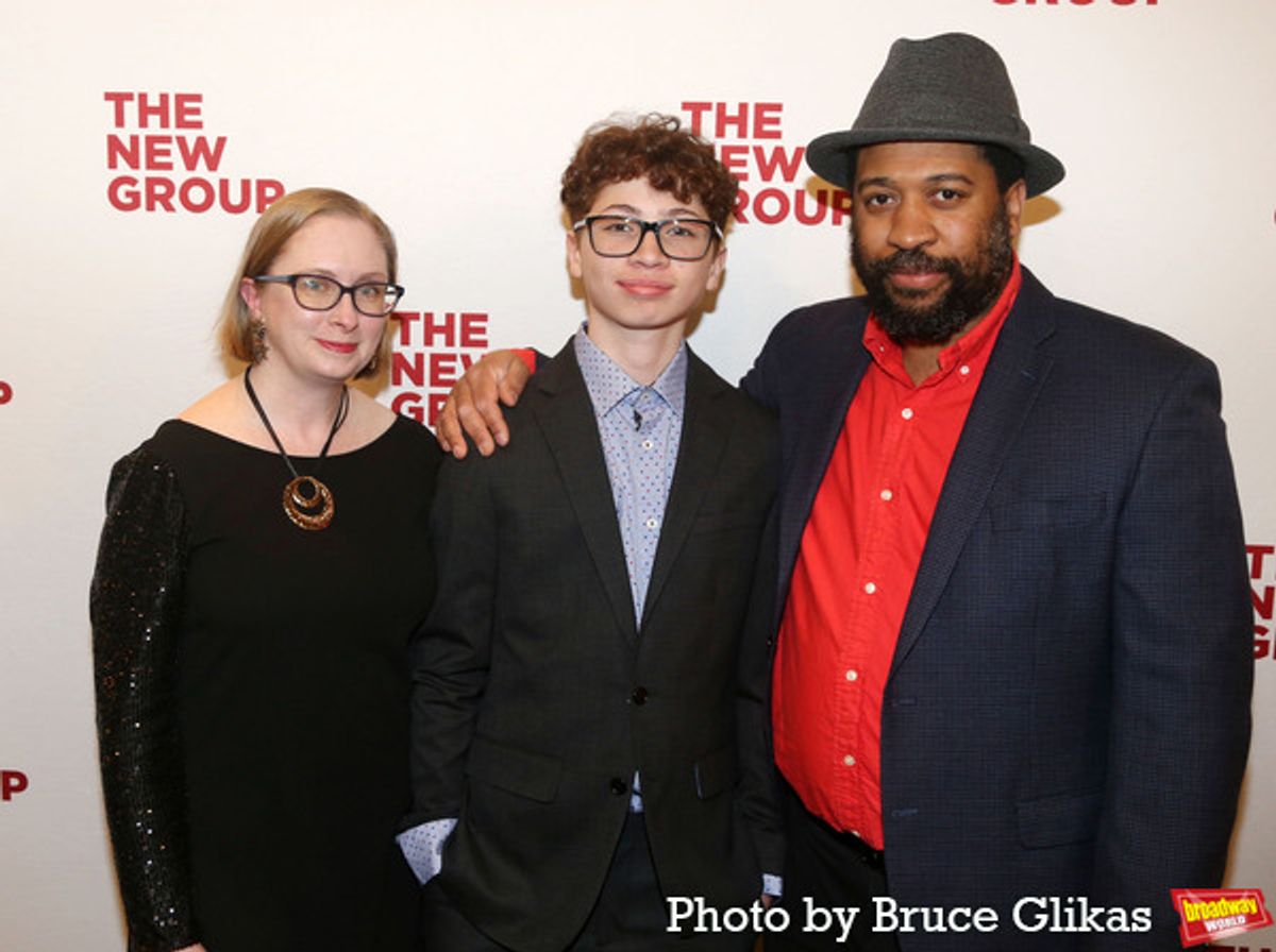 Roxanne Heinz-Bradshaw, Drake Bradshaw and Playwright Thomas Bradshaw at 