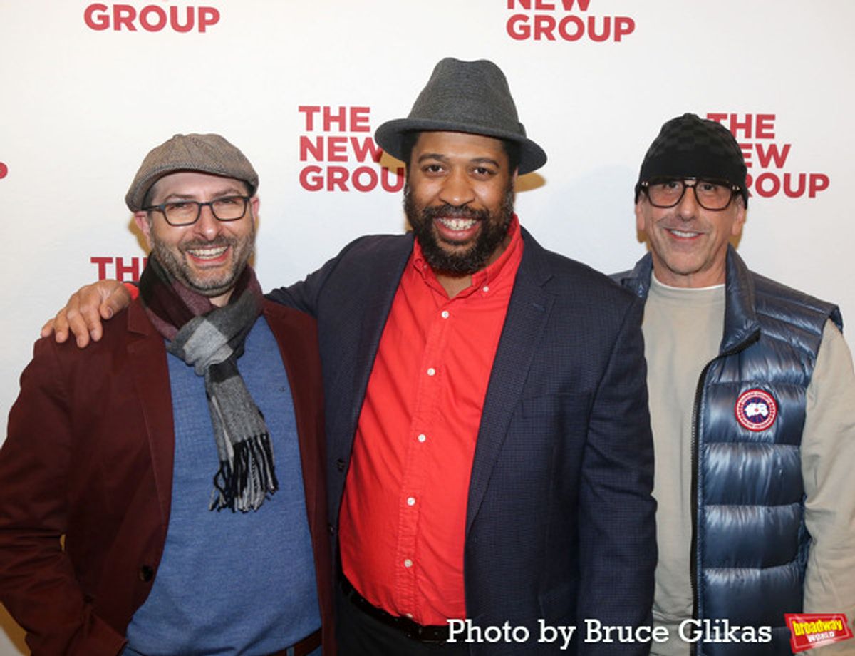 Executive Director of The New Group Adam Bernstein, Playwright Thomas Bradshaw and Director Scott Elliott  at 