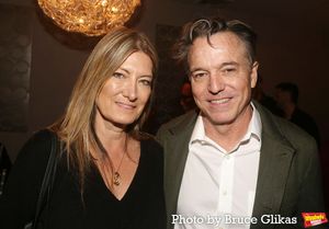 Lia Vollack and Set Designer Derek McLane @ BroadwayWorld Lia Vollack and Set Designer Derek McLane Photo